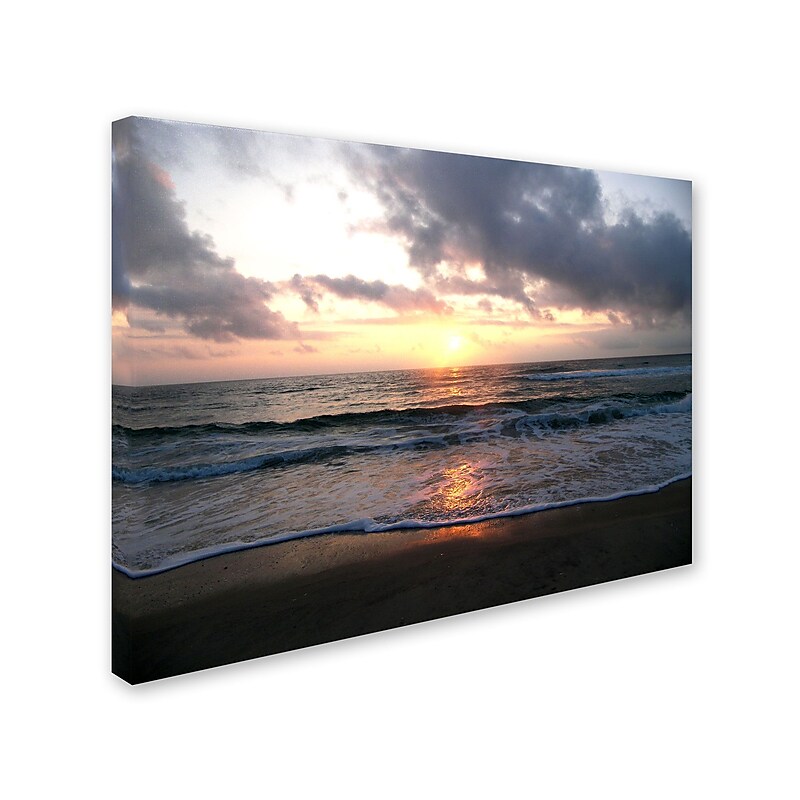 Trademark Monica Fleet "Gentle Rise" Gallery-Wrapped Canvas Art, 14" x 19" image 1