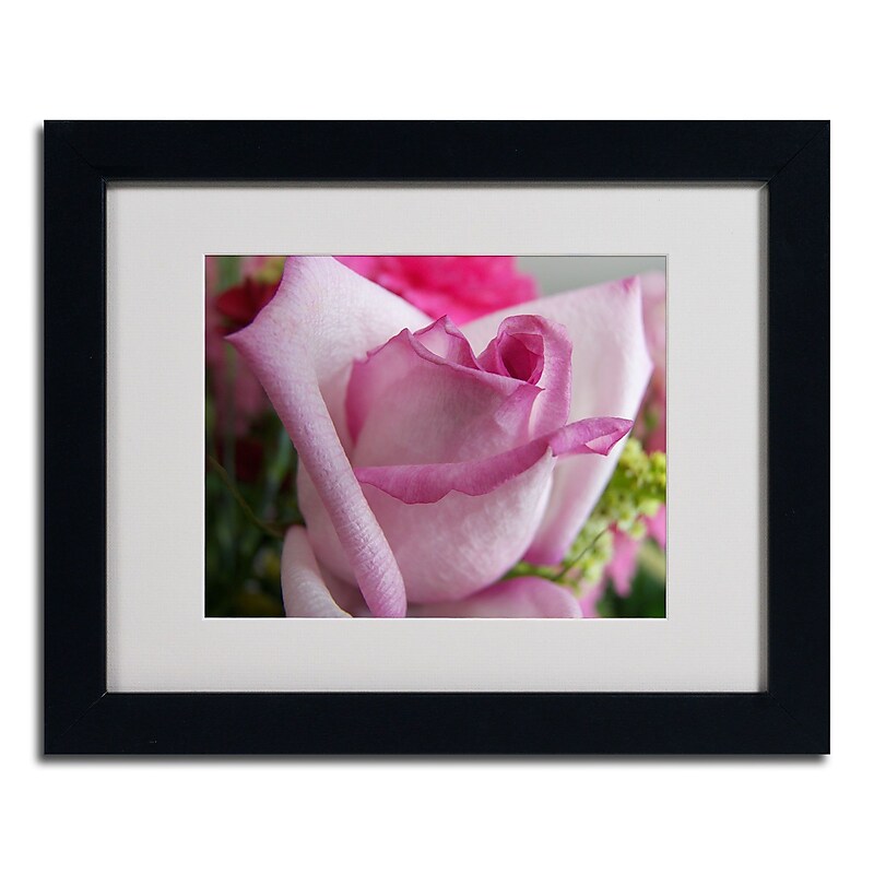 Trademark Monica Fleet "Deep Desire" Art, White Matte W/Black Frame, 11" x 14" image 1