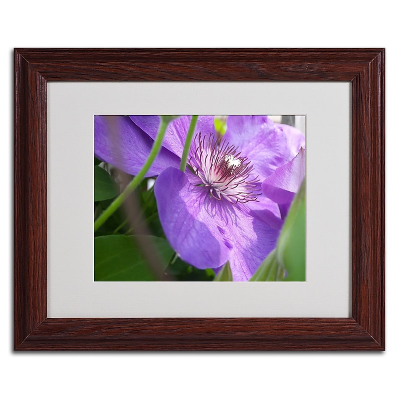 Trademark Monica Fleet "Meaningful Bliss" Art, White Matte W/Wood Frame, 11" x 14" image 1