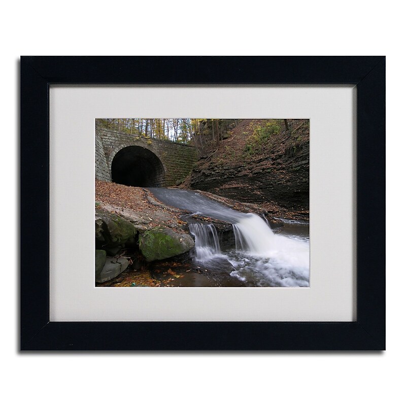 Trademark Monica Fleet "Monotonous Beauty" Art, White Matte W/Black Frame, 11" x 14" image 1