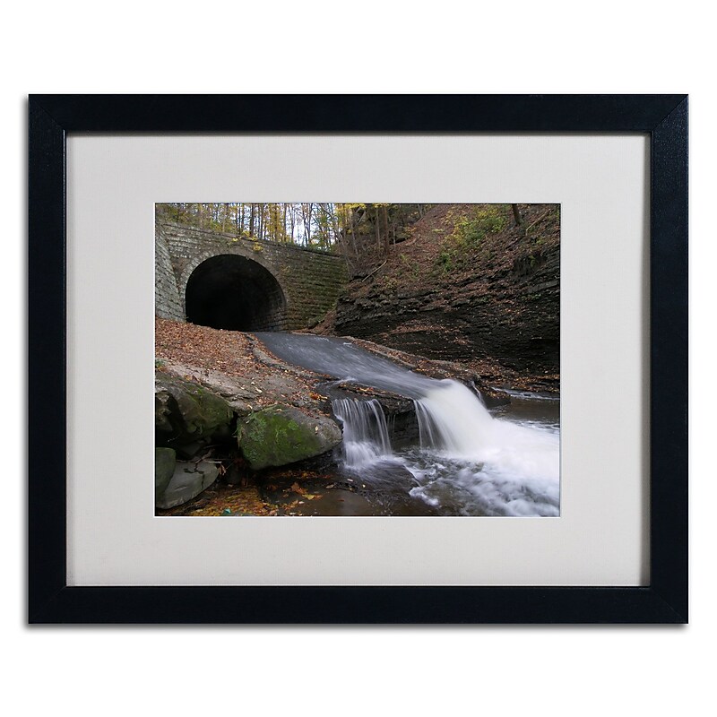 Trademark Monica Fleet "Monotonous Beauty" Art, White Matte W/Black Frame, 16" x 20" image 1