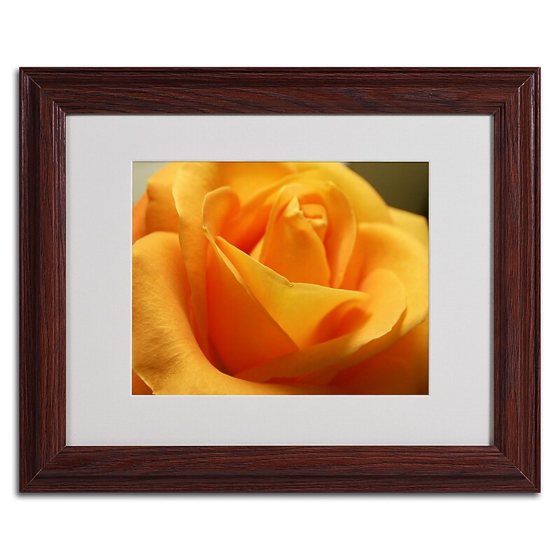 Trademark Monica Fleet "Mothers Embrace" Art, White Matte W/Wood Frame, 11" x 14" image 1