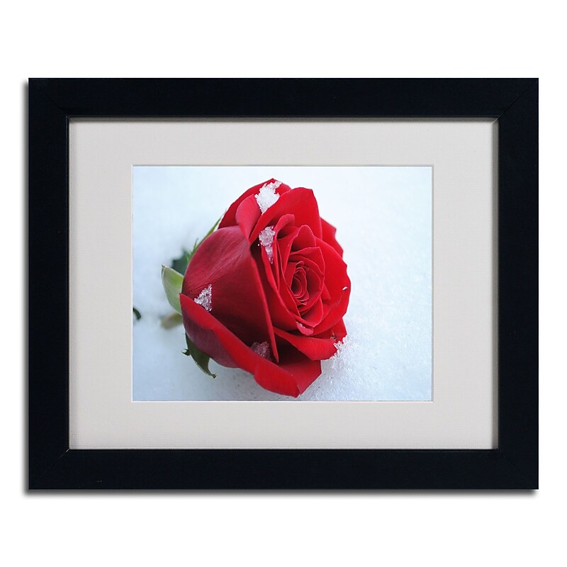 Trademark Monica Fleet "Never Forgotten" Art, White Matte W/Black Frame, 11" x 14" image 1