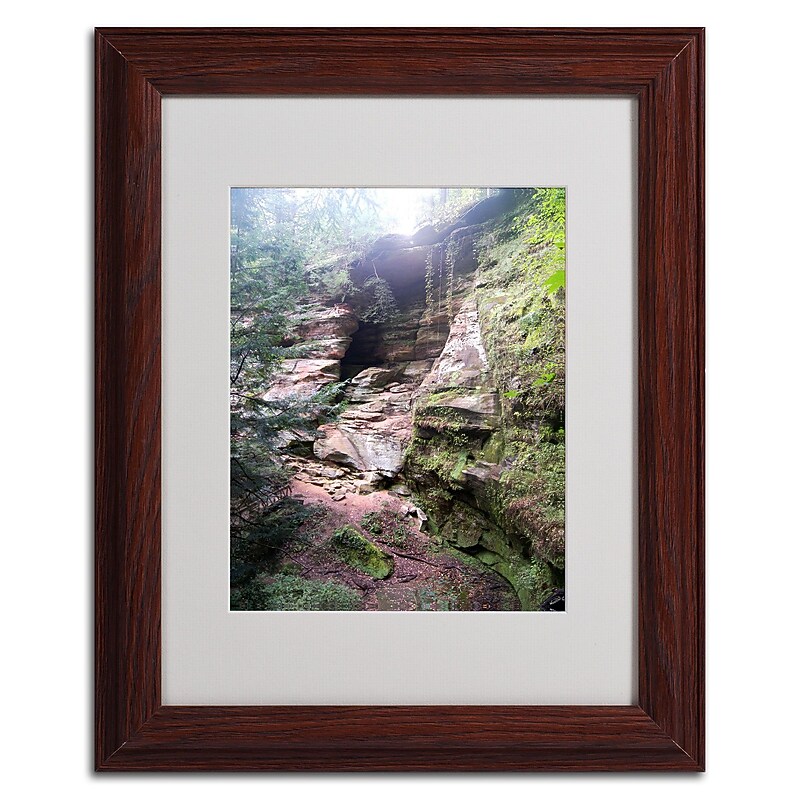 Trademark Monica Fleet "Powerful Walls" Art, White Matte W/Wood Frame, 11" x 14" image 1