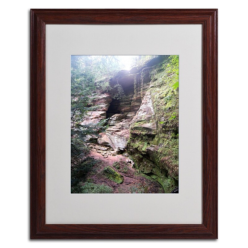 Trademark Monica Fleet "Powerful Walls" Art, White Matte W/Wood Frame, 16" x 20" image 1