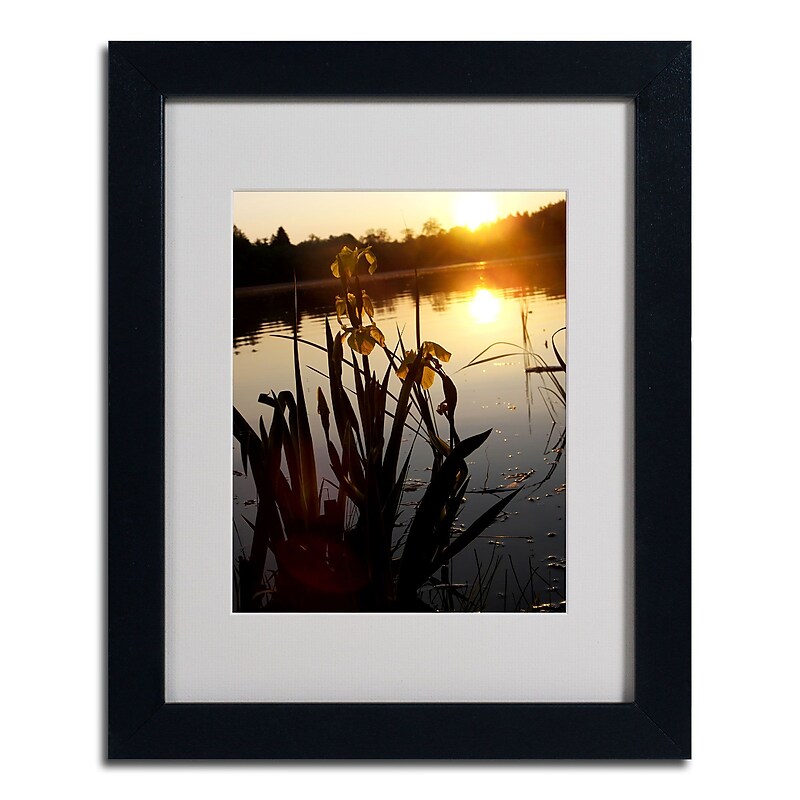 Trademark Monica Fleet "Reflective Strength" Art, White Matte W/Black Frame, 11" x 14" image 1