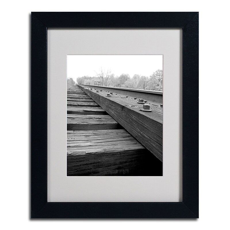 Trademark Monica Fleet "Unfinished Flaw" Art, White Matte W/Black Frame, 11" x 14" image 1