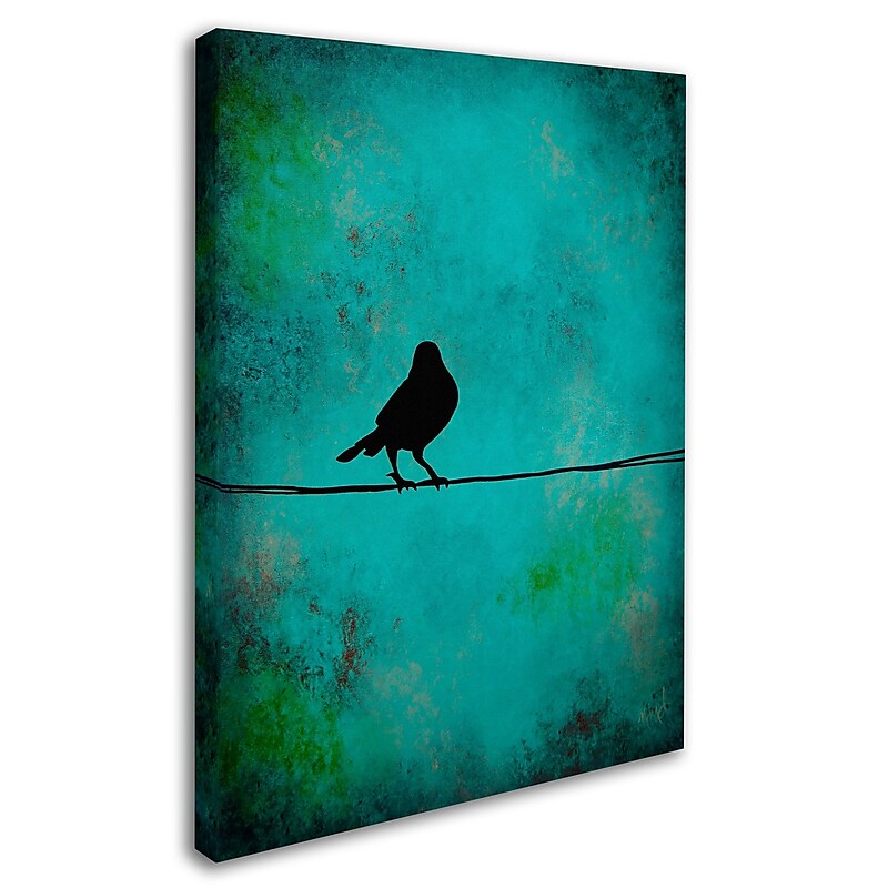 Trademark Nicole Dietz "Birds Attention" Gallery-Wrapped Canvas Art, 14" x 19" image 1