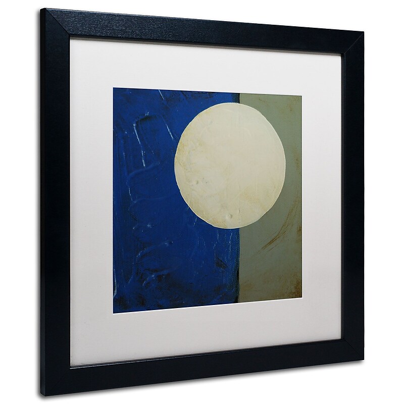 Trademark Nicole Dietz "Moon Rotation" Art, White Matte W/Black Frame, 16" x 16" image 1