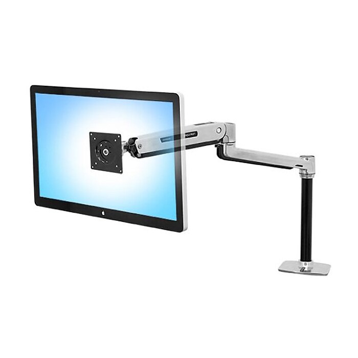 Ergotron LX Sit-Stand Desk Arm Adjustable Monitor, Up to 42