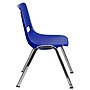 Flash Furniture Hercules Molded Plastic Shell Stackable Chair With Chrome Frame, Navy, 16/Pack~#|#~m001304055_sc7