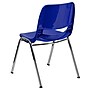Flash Furniture Hercules Molded Plastic Shell Stackable Chair With Chrome Frame, Navy, 16/Pack~#|#~m001304056_sc7