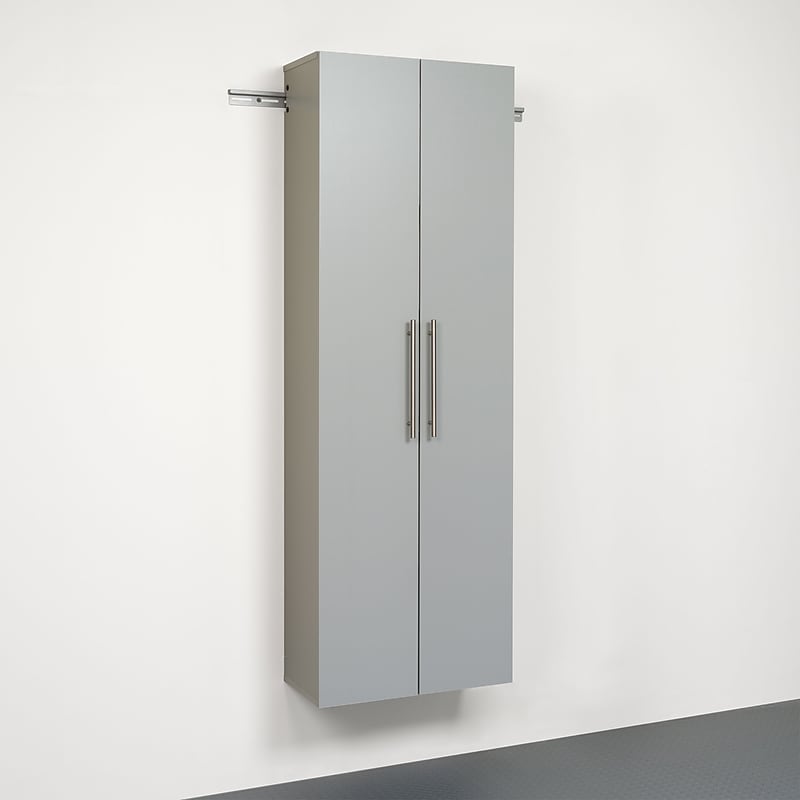 Prepac™ HangUps 24" Laminate Large Storage Cabinet, Light Gray image 1