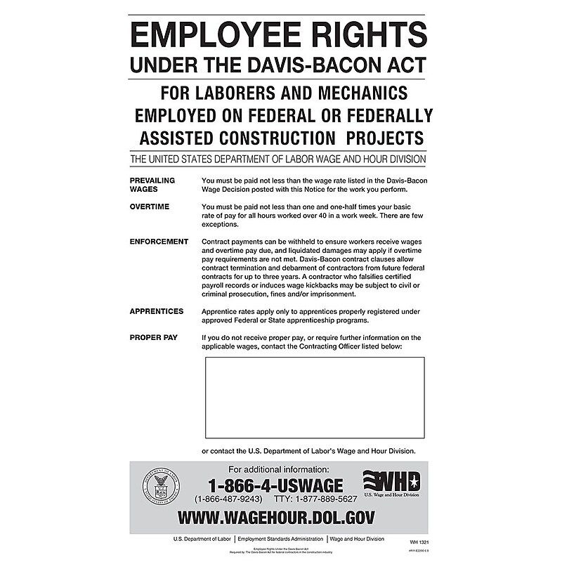ComplyRight Davis-Bacon Act Poster (E2200) image 1
