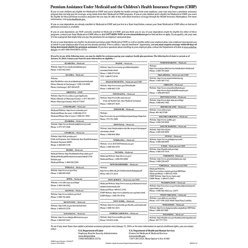 ComplyRight Children's Health Insurance Program Poster (E3222) Staples