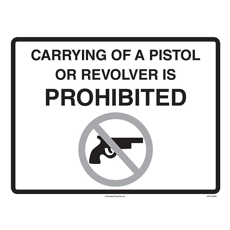 ComplyRight Mississippi Weapons Law Poster (EMS2G) image 1