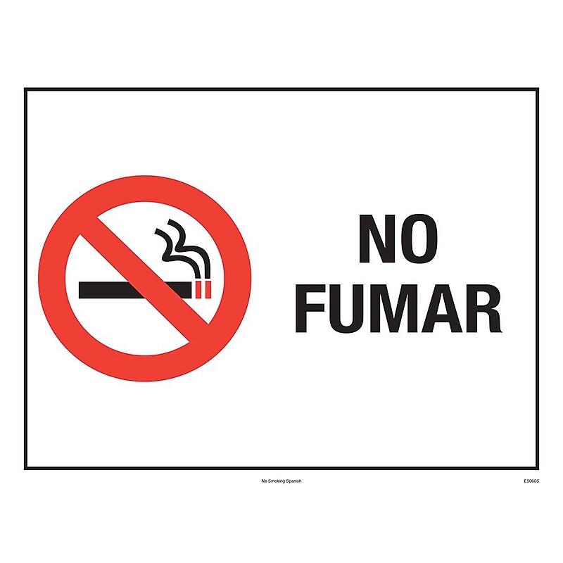 ComplyRight™ No Smoking Spanish Poster (E5066S) image 1