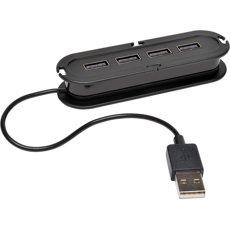 Kensington Hi-Speed 4-Port USB 2.0 Hub, Black (U222-004) image 1