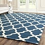 Safavieh Zoey Cambridge 8' x 10' Rectangle Indoor Area Rug, Tufted, Wool, Navy Blue/Ivory (CAM121G-8)~#|#~m001341757_sc7