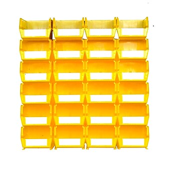 LocBin 3-220YWS Wall Storage Medium Bins, Yellow