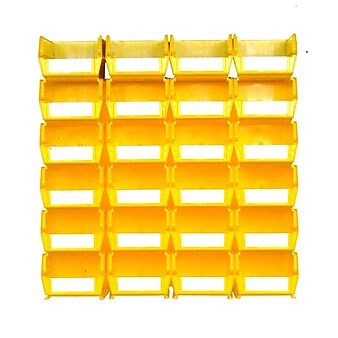 LocBin 3-220YWS Wall Storage Medium Bins, Yellow