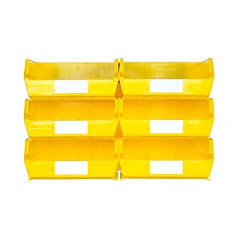 LocBin 3-235YWS Wall Storage Large Bins, Yellow