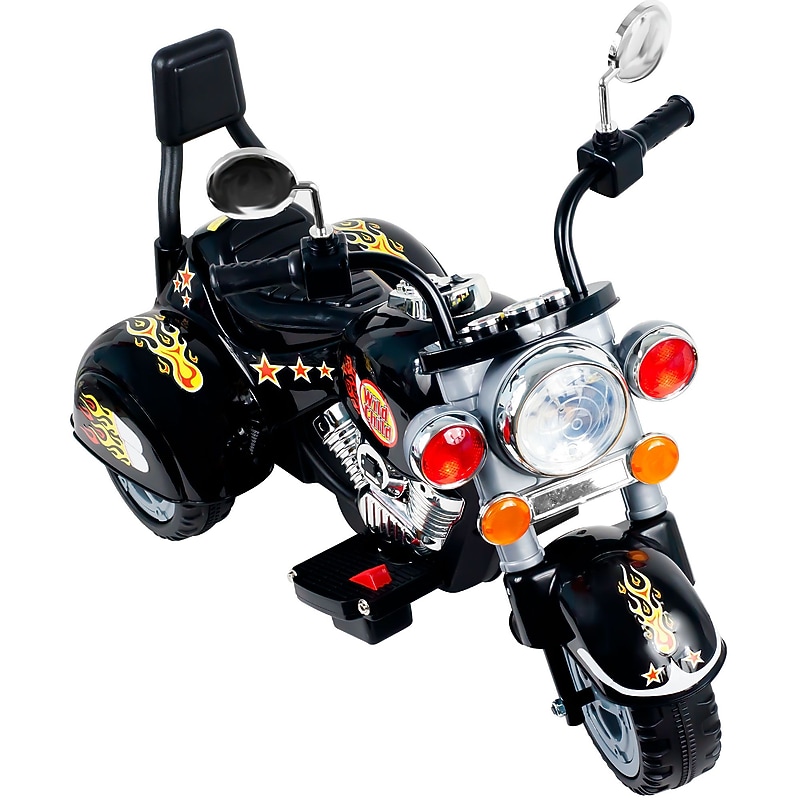 Trademark Rockin' Rollers Boss Chopper Battery Powered Trike, Raven image 1