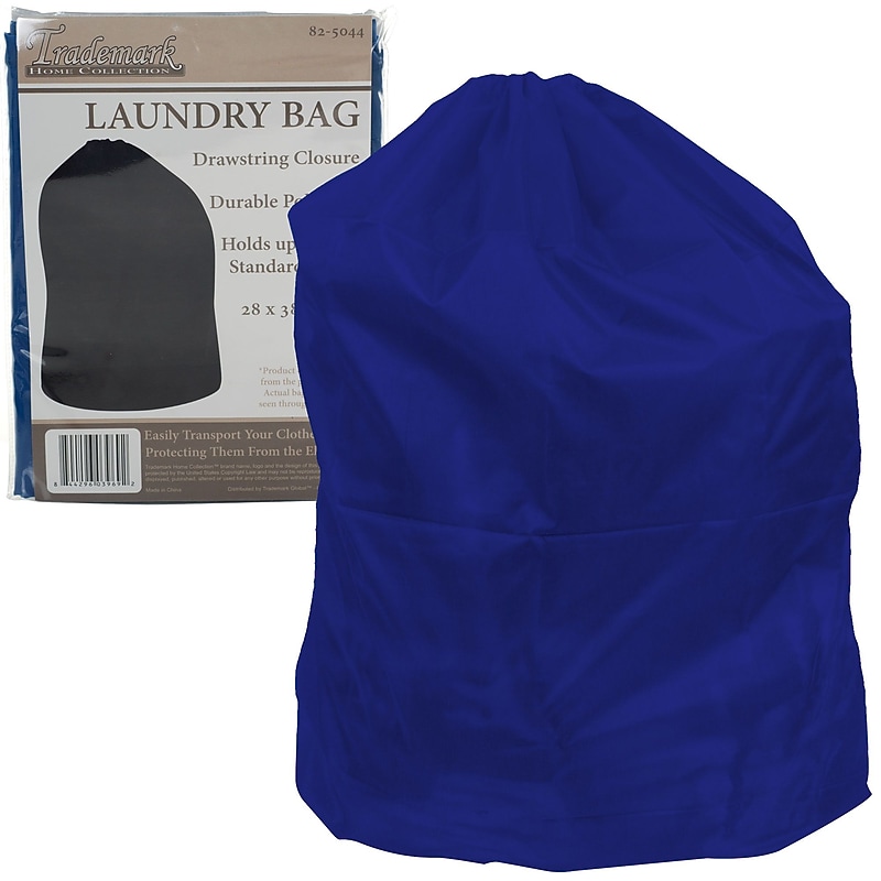 Trademark Global Laundry Bag, Nylon, Blue (82-5044BLU) image 1