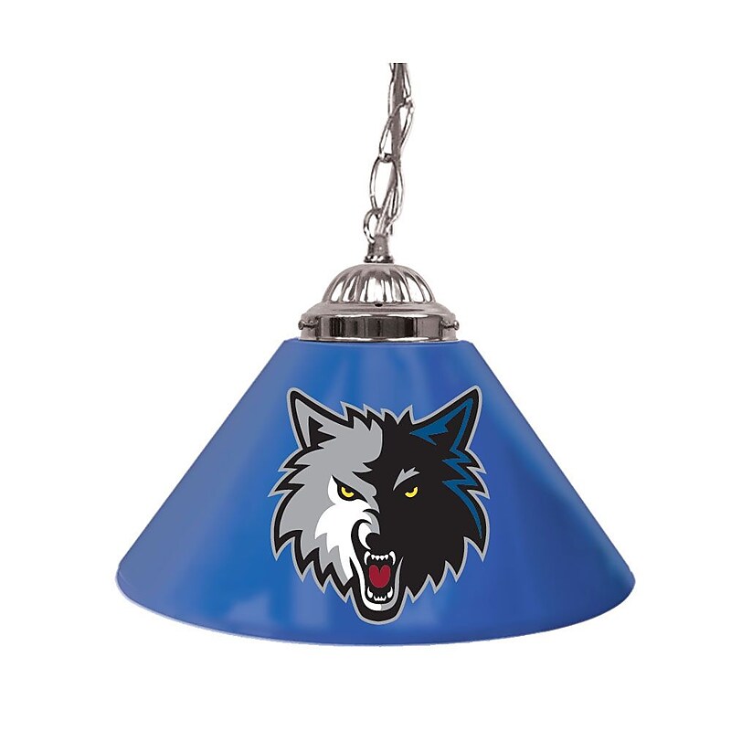 Trademark NBA 14" Single Shade Gameroom Lamp, Minnesota Timberwolves image 1