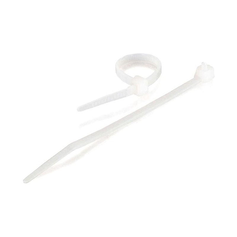 C2G® 11 1/2" Cable Tie, White, 100/Pack image 1