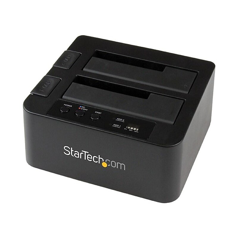 StarTech SDOCK2U33RE USB 3.0/eSATA to 2.5/3.5" SATA HDD/SSD Duplicator Dock image 1