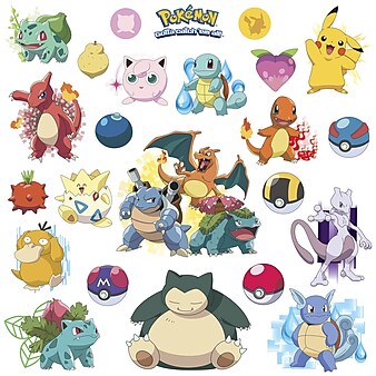 RoomMates "Pokemon Iconic" Peel and Stick Wall Decal