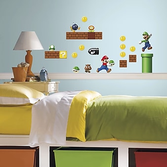 RoomMates "Nintendo Super Mario Build a Scene" Peel and Stick Wall Decal