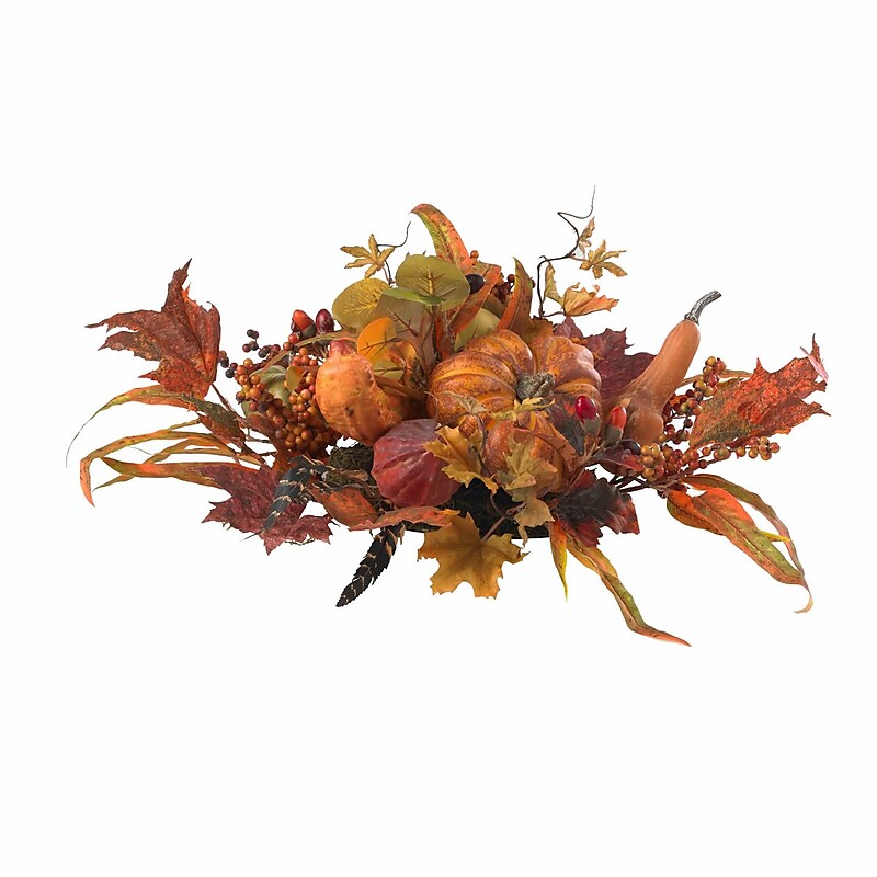 Nearly Natural 4910 Harvest Centerpieces, Orange image 1