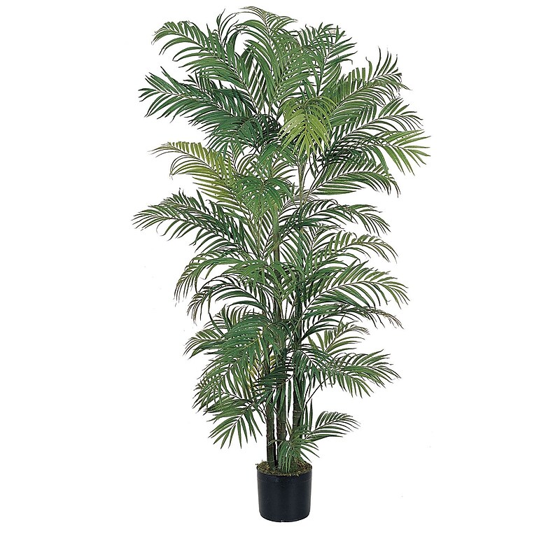 Nearly Natural 5002 6' Areca Silk Palm Tree in Pot image 1