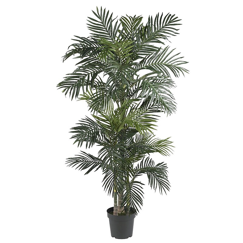 Nearly Natural 5289 Golden Cane Palm Silk Tree in Pot image 1