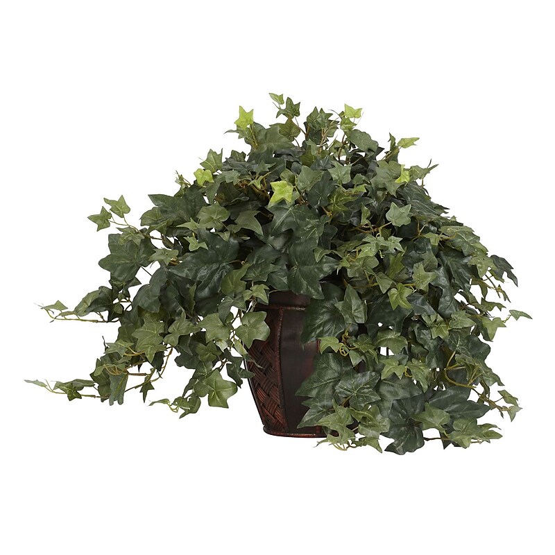 Nearly Natural 6660 Puff Ivy Desk Top Plant in Decorative Vase image 1