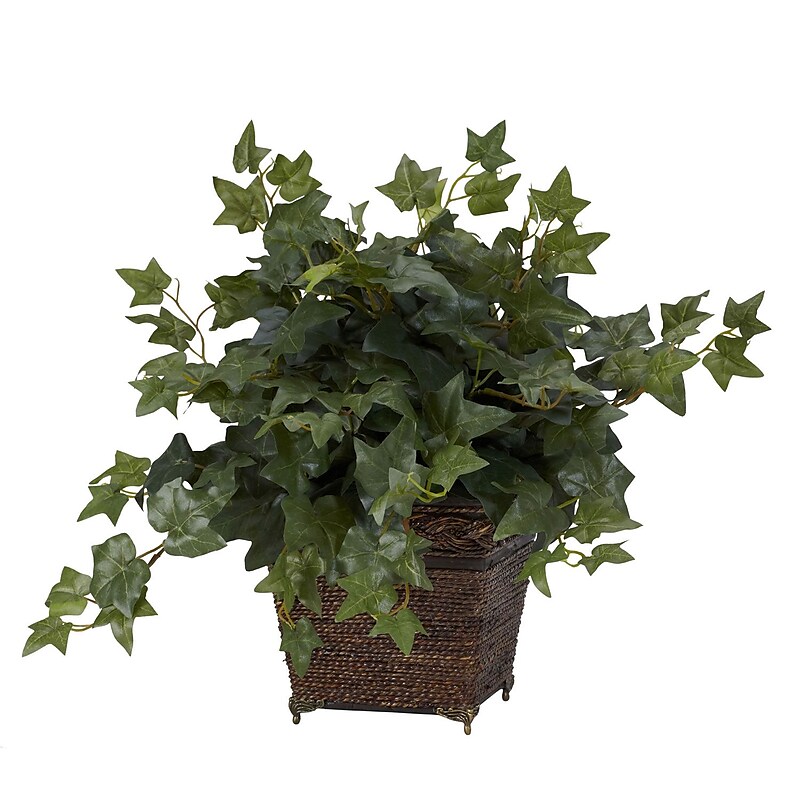 Nearly Natural 6705 Puff Ivy Silk Plant in Planter image 1