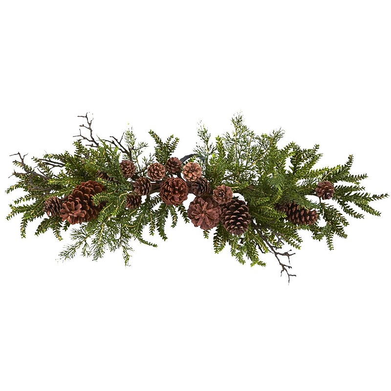 Nearly Natural 30" Pine Cone Swag (4943) image 1