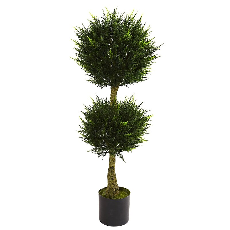 Nearly Natural Cypress Topiary UV Resistant Plant in Pot (5392) image 1