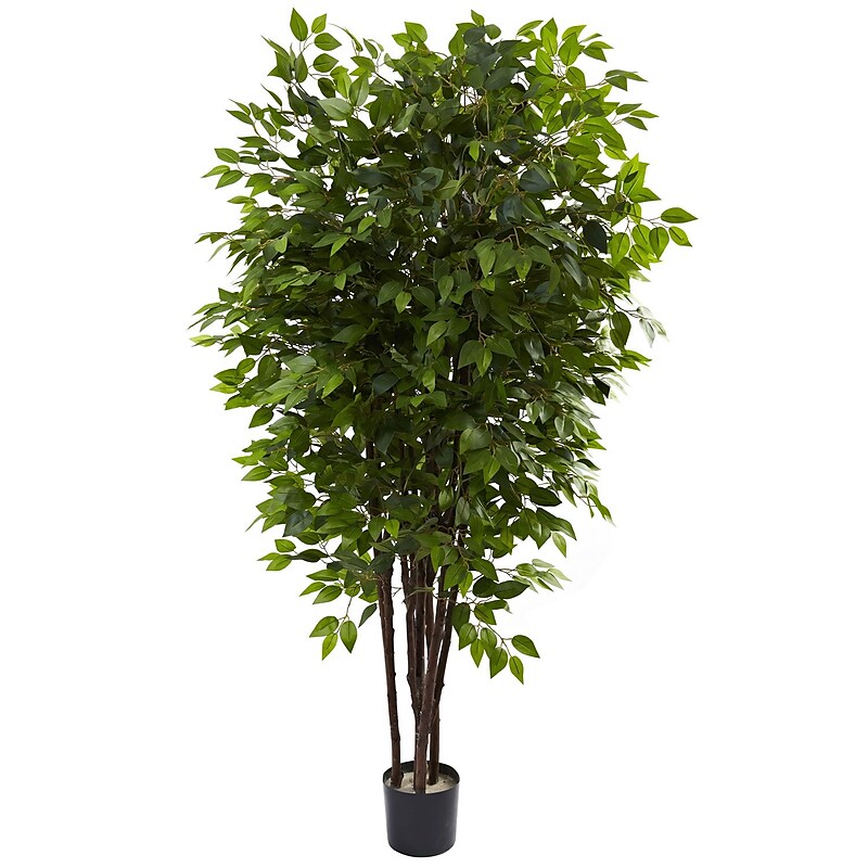 Nearly Natural 5402 Deluxe Ficus Tree in Pot image 1