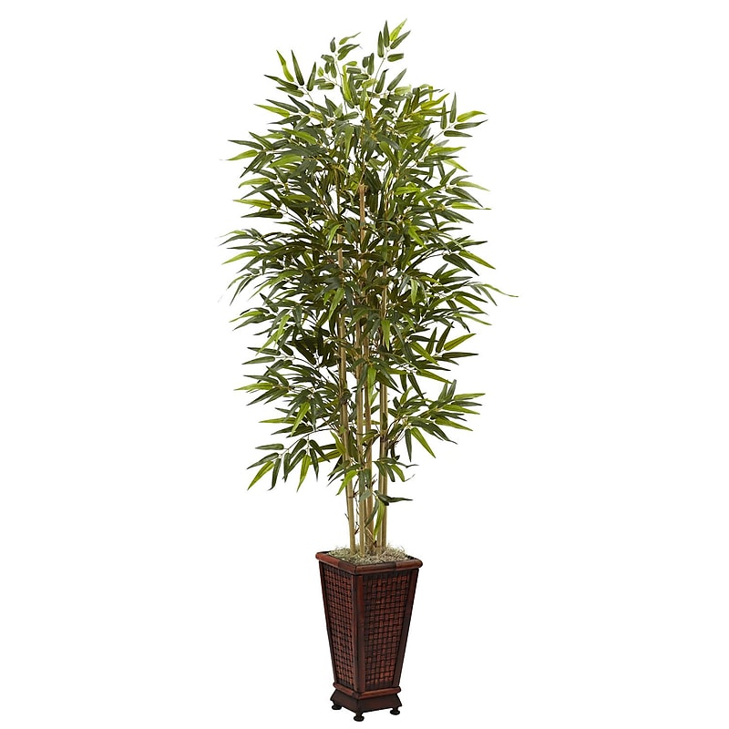 Nearly Natural 5922 6' Bamboo Tree in Planter image 1