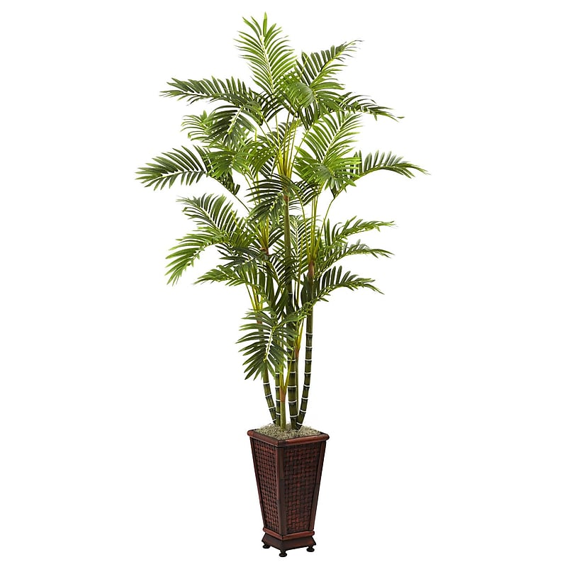 Nearly Natural 5923 Areca Plant in Planter image 1