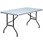 Flash Furniture 60" x 30" Plastic Rectangular Folding Table, Granite White, 6/Pack~#|#~m001364536_sc7