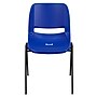 Flash Furniture Hercules Shell Ergonomic Stack Chair With Black Frame and 14" Seat, Navy, 15/Pack~#|#~m001364724_sc7