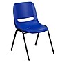 Flash Furniture Hercules Shell Ergonomic Stack Chair With Black Frame and 14" Seat, Navy, 15/Pack~#|#~m001364725_sc7