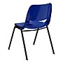 Flash Furniture Hercules Shell Ergonomic Stack Chair With Black Frame and 14" Seat, Navy, 15/Pack~#|#~m001364727_sc7