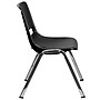 Flash Furniture HERCULES Series Plastic Shell Kid's Stacking Chair, Black/Chrome, 30/Pack (30RUT16BKCHR)~#|#~m001364738_sc7