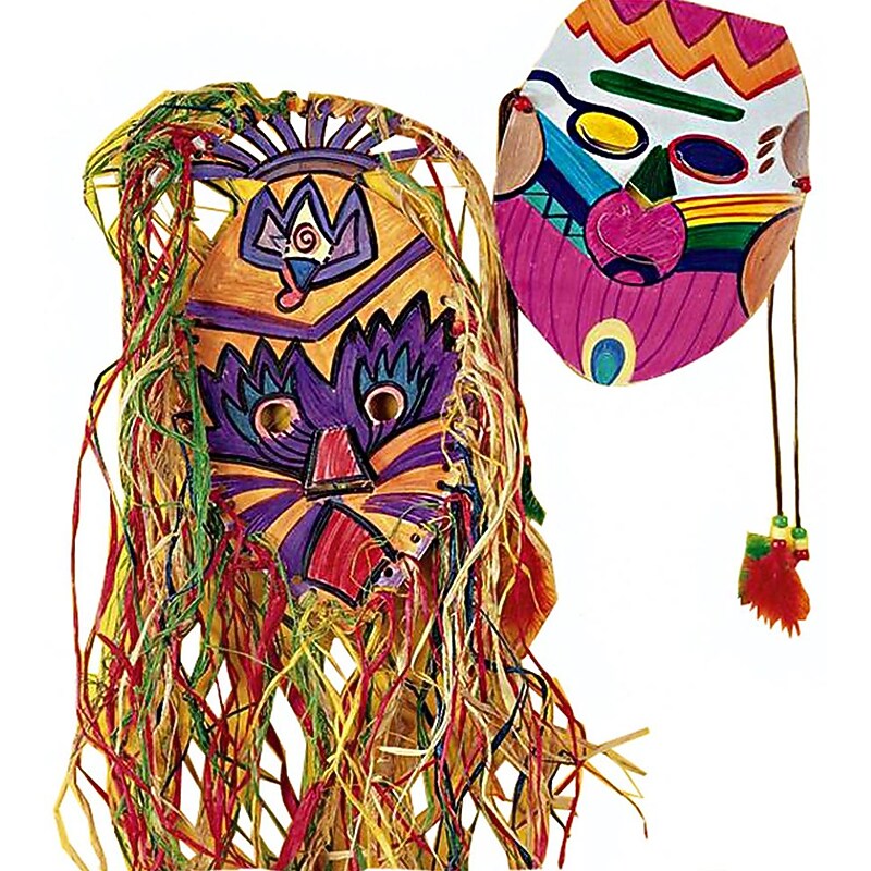 Educraft Tribal Mask Kit, 24/Pack (GP1273) image 1