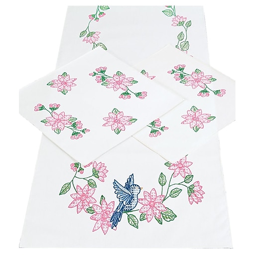 Shop Staples For Stamped Dresser Scarf Doilies Perle Edge Bird